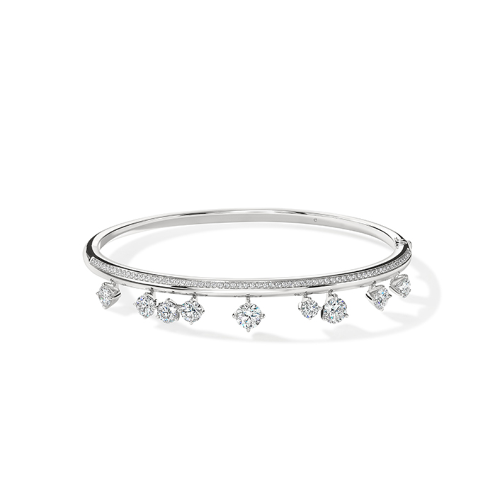 Barre Floating Diamond Pave Bangle