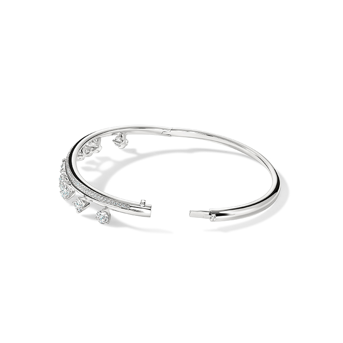 Barre Floating Diamond Pave Bangle