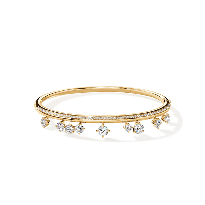 Barre Floating Diamond Pave Bangle