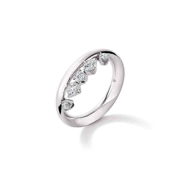 Barre Floating Diamond Ring