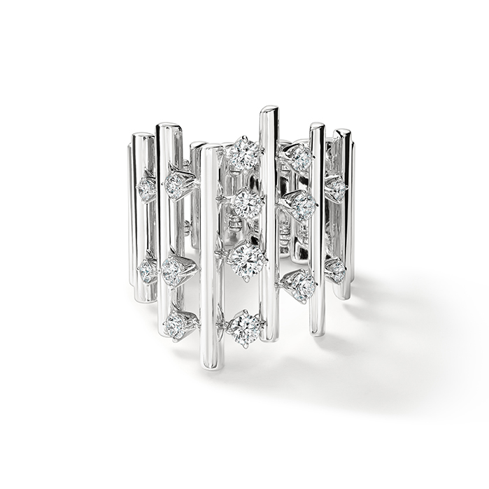 Barre Multi-Row Diamond Ring